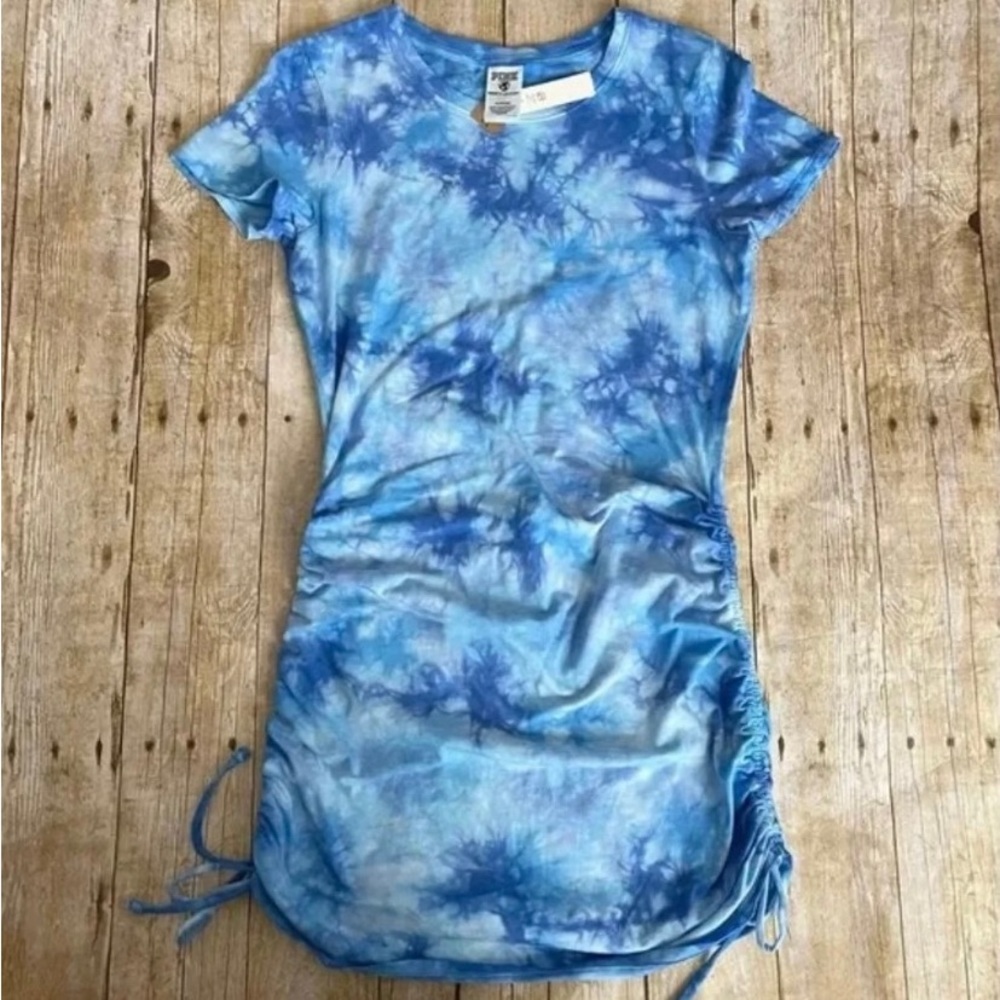 Victoria’s Secret Pink Ruched side Tie Dye Dress
